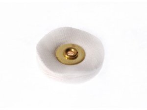 Szczotka tekstylna 25mm biała na mandrylkę