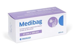 Torebki fol.-pap 57mm x 105mm 200 szt. Medibag