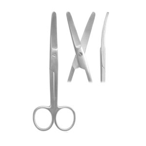 Nożyczki chirurgiczne 16,5cm T/T zakrzywione